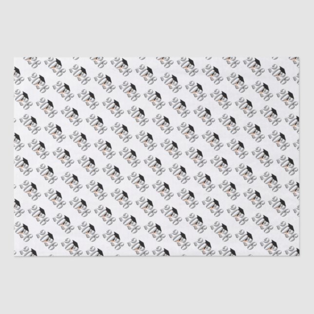 Silver-Klasse des Abschlusses 2026 Seidenpapier (Vorderseite)