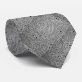 Silver Knight Paisley Krawatte