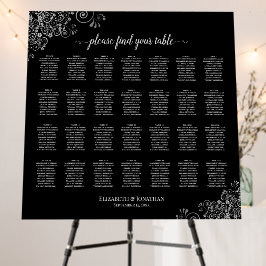 Silver Lace 28 Table Classic Black Seating Chart