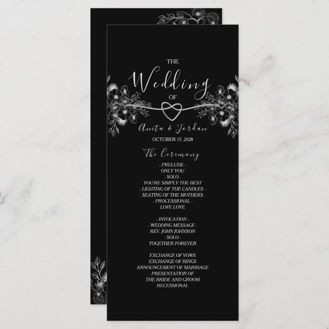 Silver Lace Elegant Black Programm (Vorne/Hinten)