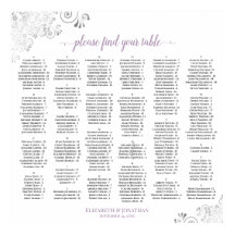 Silver Lace Lavender Alphabetic Seekarte