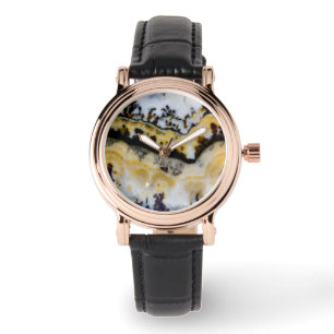 Silver Lace Onyx Armbanduhr