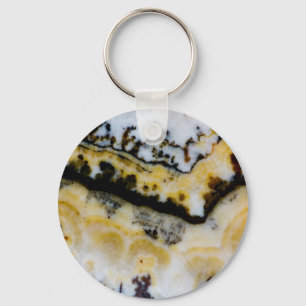 Silver Lace Onyx Schlüsselanhänger