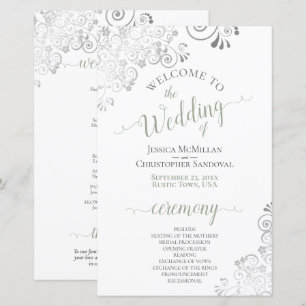 Silver Lace Sage auf dem White Budget Hochzeitspro