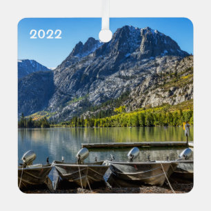 Silver Lake, Kalifornien, Square Ornament Aus Metall