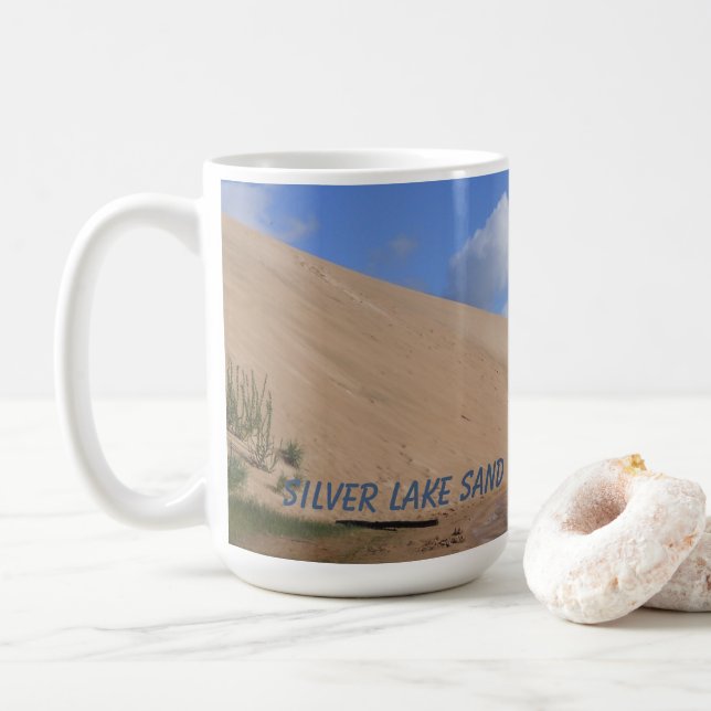 Silver Lake Sand Dunes, Mears, Michigan Kaffeetasse (Mit Donut)