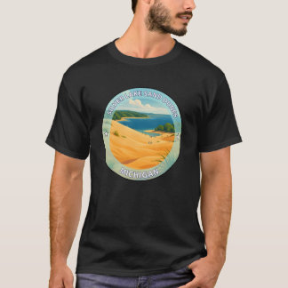 Silver Lake Sand Dunes Michigan retro T-Shirt