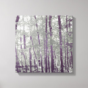 Silver Lapis Twilight Woods Leinwanddruck