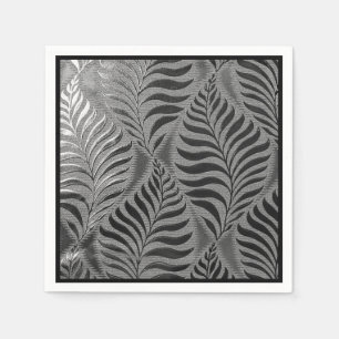 Silver Leaf Motif Serviette