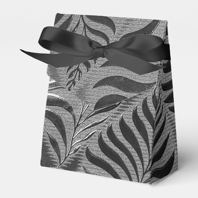 Silver Leaf Motif Zent Geschenkschachtel (Vorderseite)