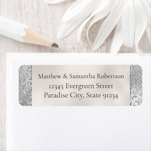 Silver Leopard Print Luxe Glitzer (Insitu)