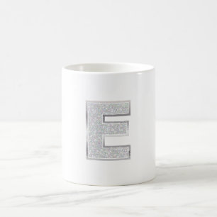Silver Letter E Kaffeetasse