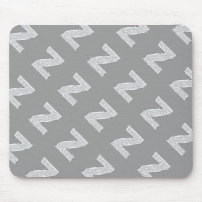 Silver Letter Z Mousepad (Vorne)