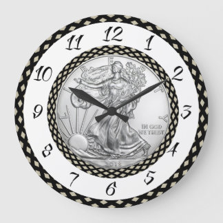 SILVER LIBERTY-MÜNZEN GROßE WANDUHR