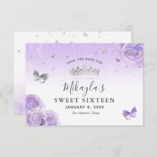 Silver Light Lila Rose Elegant Save The Date