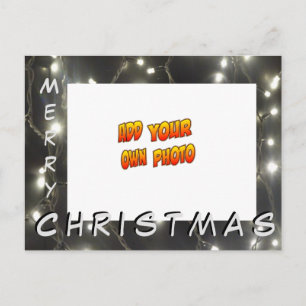 Silver Lights Weihnachten HINZUFÜGEN IHR FOTO Post Postkarte