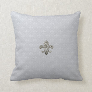 Silver Lilie Throw Pillows Kissen