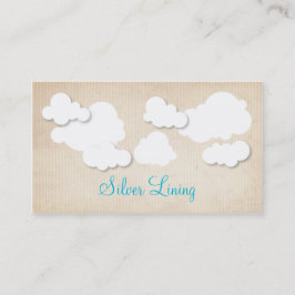 Silver Lining Business Cards Visitenkarte