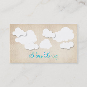 Silver Lining Business Cards Visitenkarte