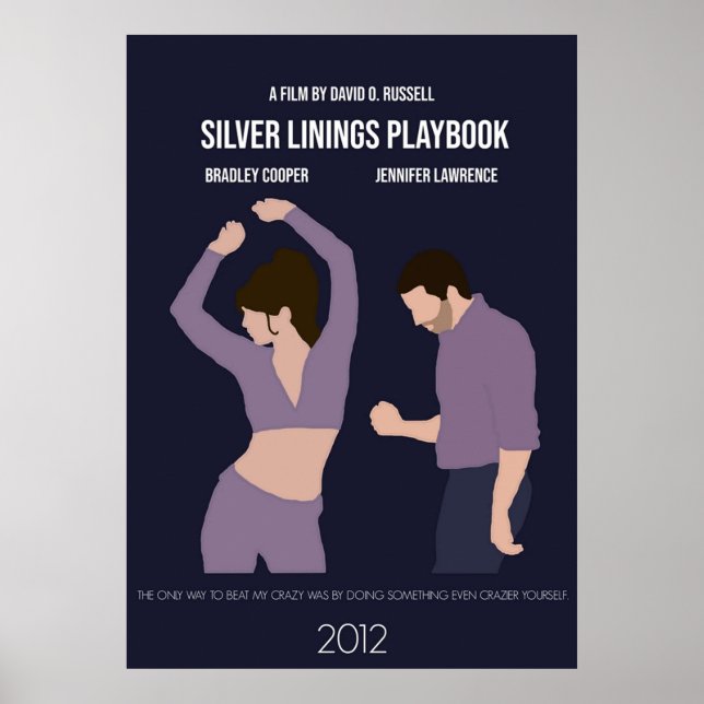 Silver Linings Playbook Minimalistisch Movie Poster (Vorne)