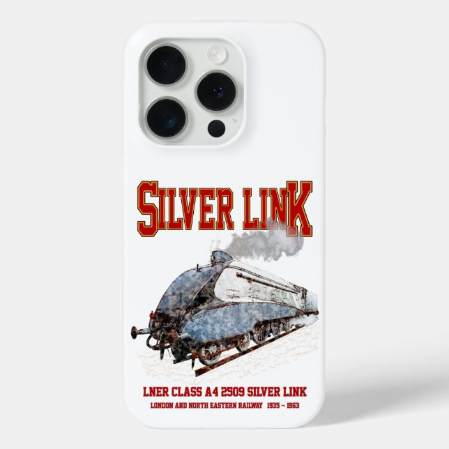 Silver Link - LNER-Klasse A4 2509 Dampflok Case-Mate iPhone Hülle (Rückseite)