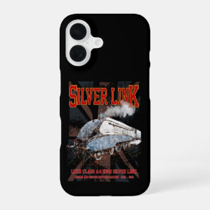 Silver Link LNER Klasse A4 2509 Lokomotive UK-Flag iPhone 16 Hülle