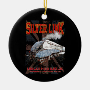 Silver Link LNER Klasse A4 2509 Lokomotive UK-Flag Keramik Ornament