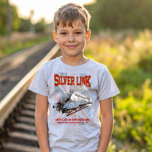 Silver Link LNER Klasse A4 2509 Lokomotive UK-Flag T-Shirt