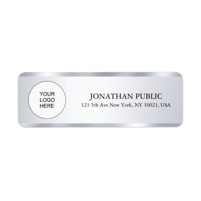 Silver Look Modern Template hochladen (Vorne)