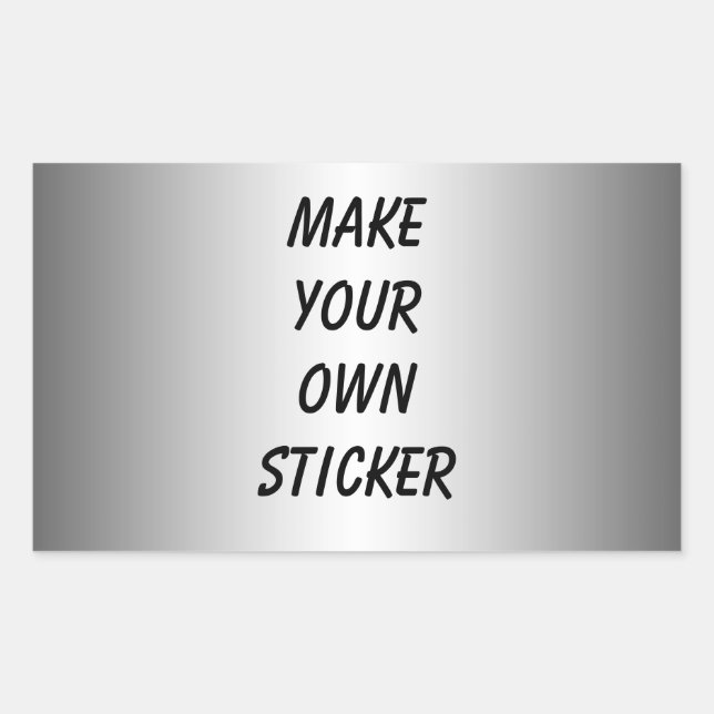 Silver Look Sticker (Vorderseite)