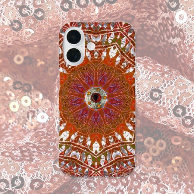 Silver Mandala Case-Mate iPhone Hülle (Von Creator hochgeladen)