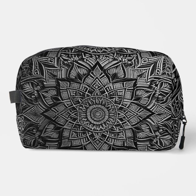 Silver Mandala Waschbeutel (Vorderseite)