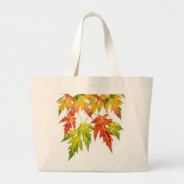 Silver Maple auf einem Jumbo Tote Beutel Stoffbeutel (Vorne)
