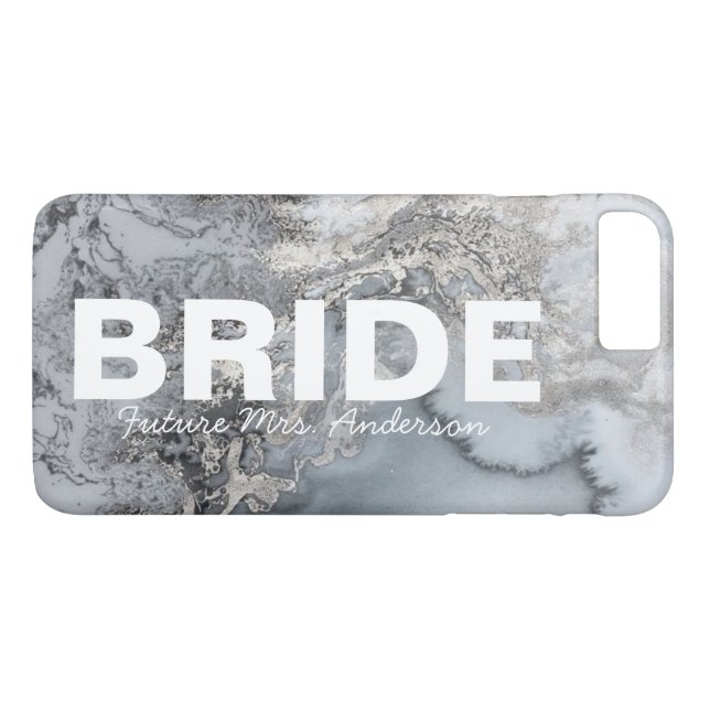 Silver Marble Bridge Design Case-Mate iPhone Hülle (Rückseite (Horizontal))
