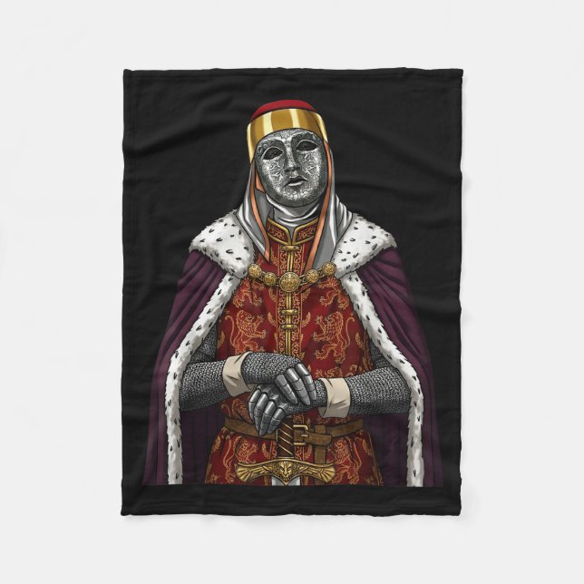 Silver Mask King Baldwin Iv Golden Mask Medieval A Fleecedecke (Vorderseite)