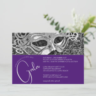 Silver Masquerade Gala Einladung