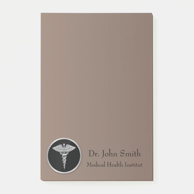 Silver Medical Caduceus - Post-it® Notes Post-it Klebezettel (Vorderseite)