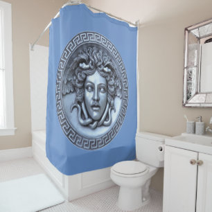 Silver Medusa Duschvorhang