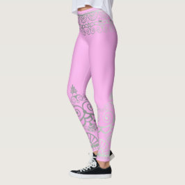 Silver Mehndi - Leggings