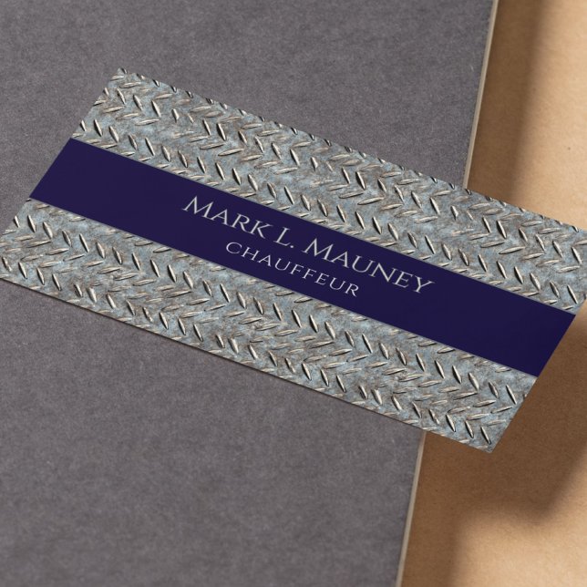 Silver Metal Plater Chauffeur Beruflich Visitenkarte (Von Creator hochgeladen)