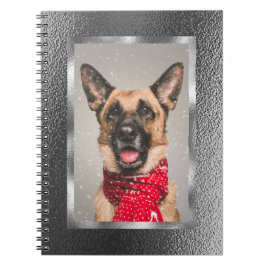 Silver Metallic Custom Foto Spiral Notebook Notizblock