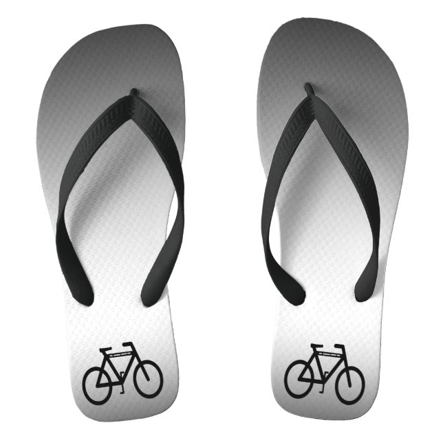 Silver Metallic Cycling Flip Flops (Fußbett)