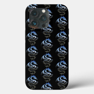 Silver Metallic Dragon Pattern Case-Mate iPhone Hülle