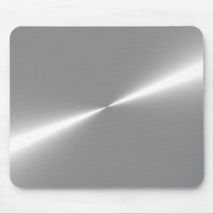 Silver Metallic Look Mouse Pad Mousepad