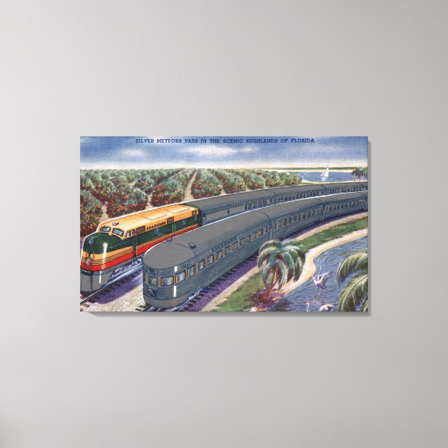Silver Meteors "Seaboard" in Florida Highlands Leinwanddruck (Vorderseite)