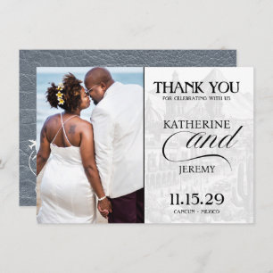 Silver Mexico Passport Dankeskarte