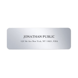 Silver Modern Simple Design Elegantes Template Coo