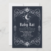 Silver Moon Gothic Baby Bat Lantern Baby Dusche