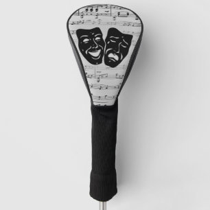 Silver Music and Theatermasken Golf Headcover