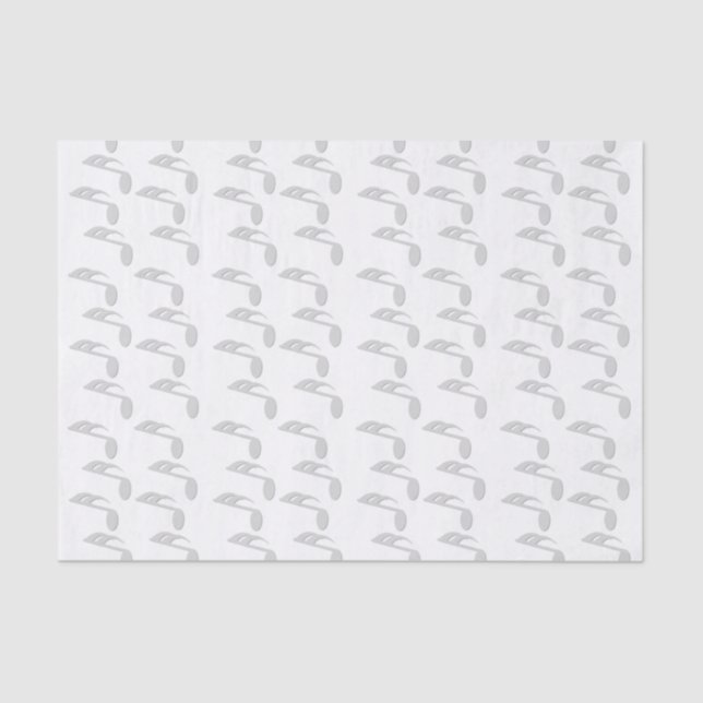 Silver Musiknotens Seidenpapier (Vorderseite)